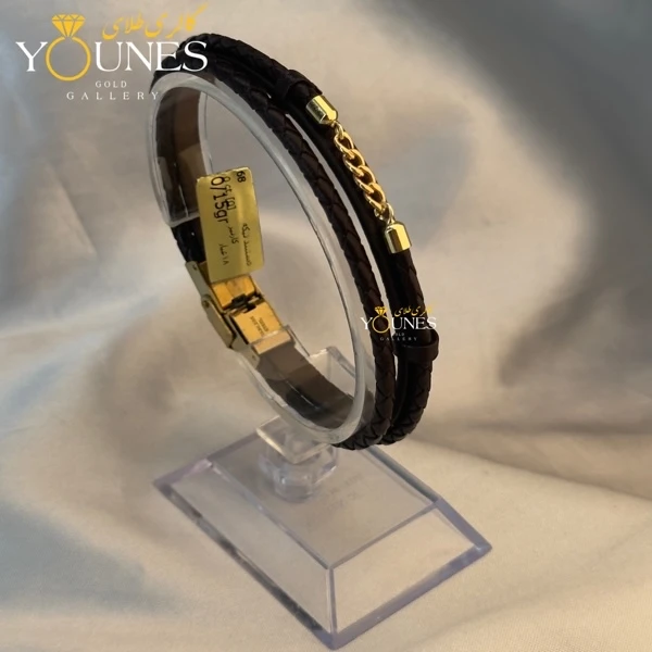 دستبند طلا چرم کارتیر CR-104